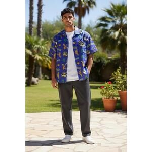 Arizona Diamondbacks MLB Hawaiian Shirt XL Purple Button Down Promo Budweiser